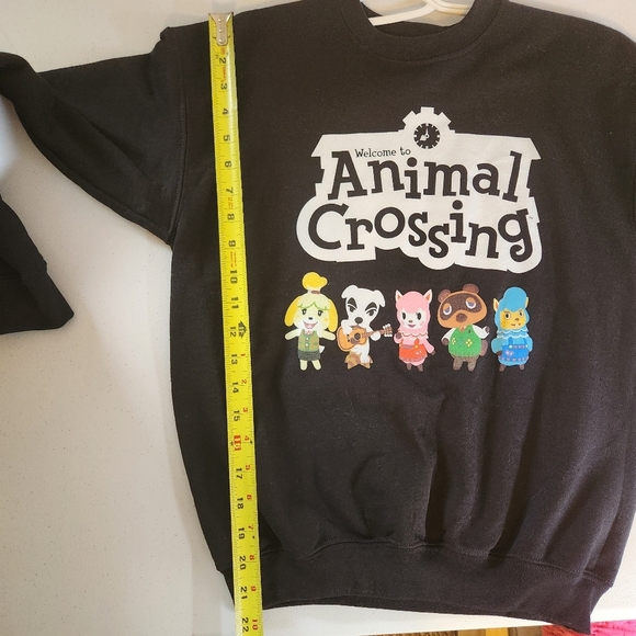 Animal Crossing Kids Black Pullover Sweatshirt Boy Girl Size Large - Picture 5 of 6